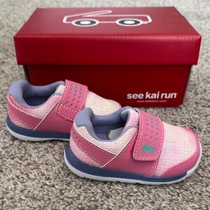 See Kai Run Hot Pink Glitter Ryder II FlexiRun Size 4 New in Box